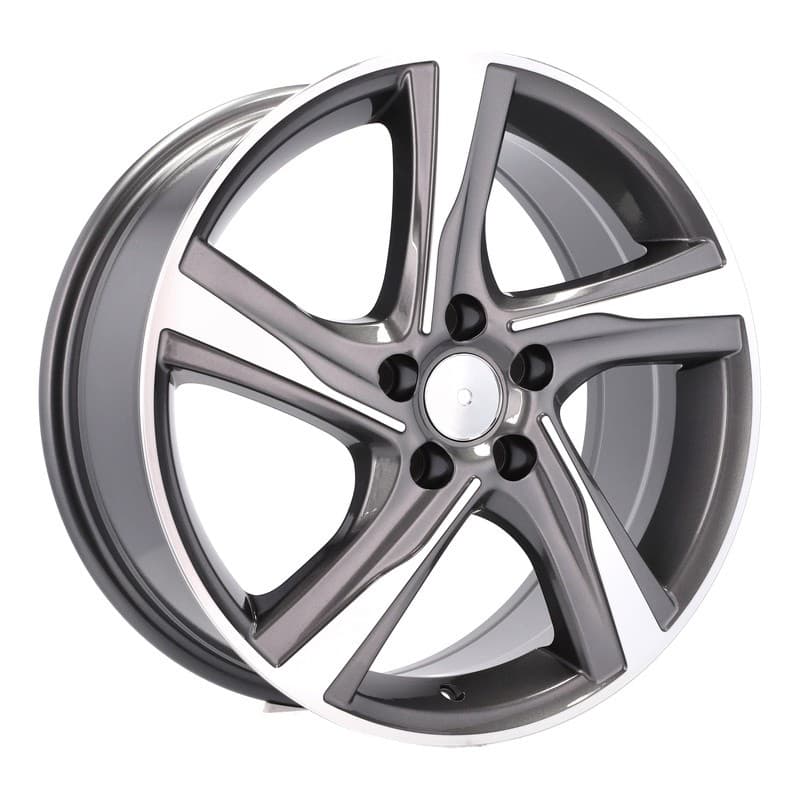 4 jantes 7.5 17 5x108 design volvo gris brillant