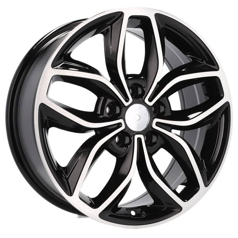 4 jantes 7.0 17 5x114.3 design kia noir brillant