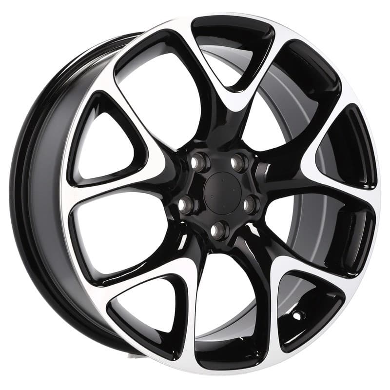 4 jantes 7.0 17 5x110 design opel noir brillant