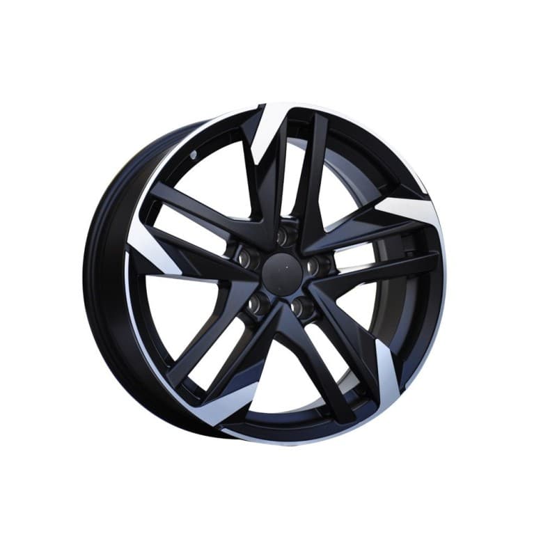 4 jantes 7.5 17 5x108 design peugeot noir mat