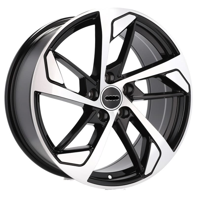 4 jantes 8.0 18 5x112 design audi noir brillant