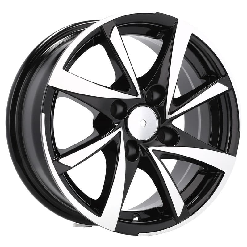4 jantes 6.0 14 4x100 noir brillant