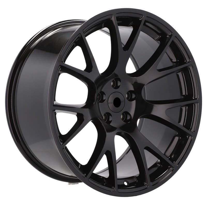 4 jantes 9.0 20 5x115 design dodge noir brillant