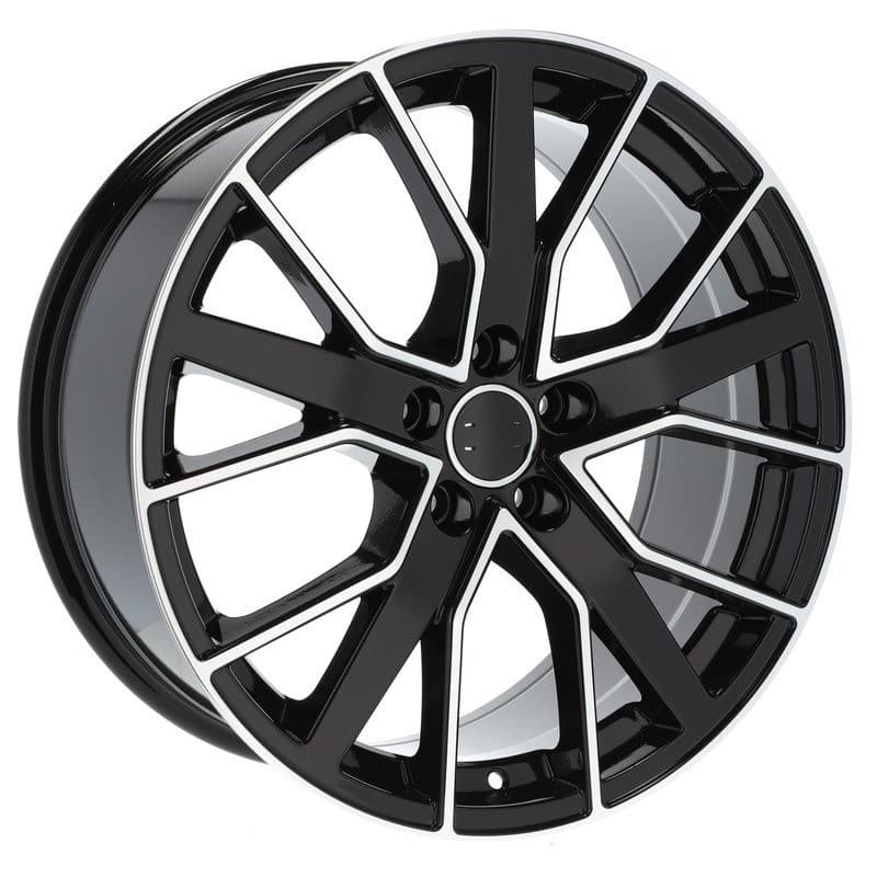 4 jantes 8.5 19 5x112 design audi noir brillant