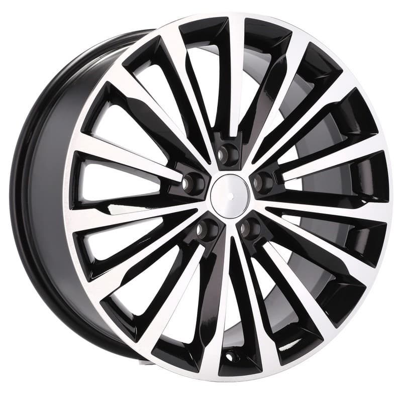 4 jantes 8.0 18 5x112 design skoda noir brillant