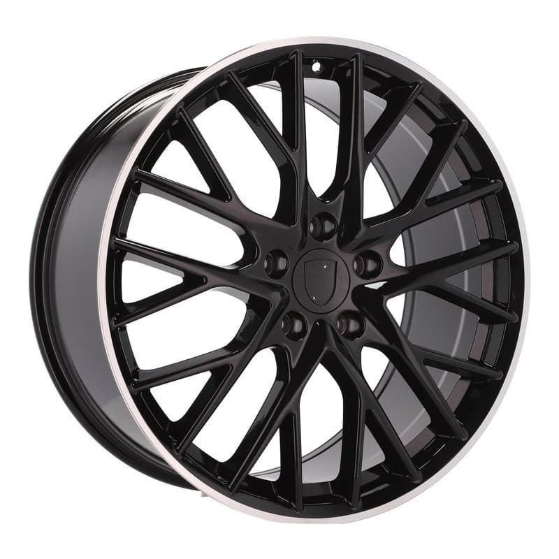 4 jantes 9.5 21 5x130 noir brillant