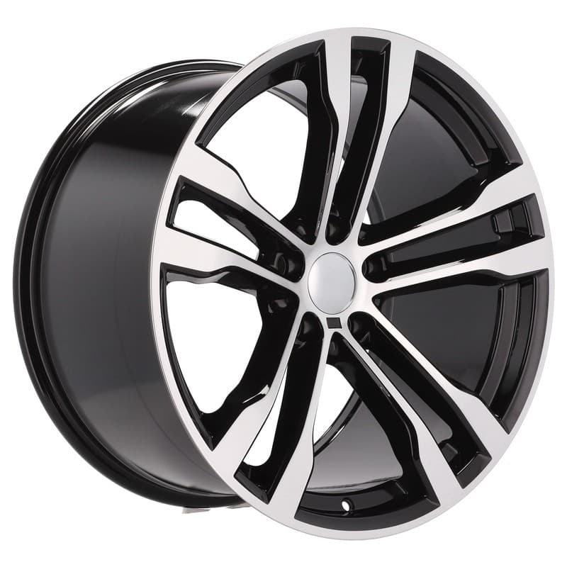 4 jantes 10.0 20 5x120 noir brillant