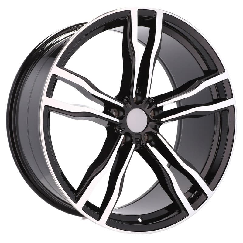 4 jantes 10.5 21 5x120 noir brillant
