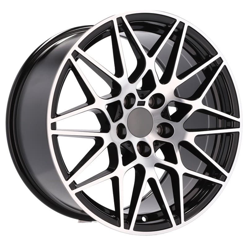 4 jantes 8.5 19 5x120 noir brillant