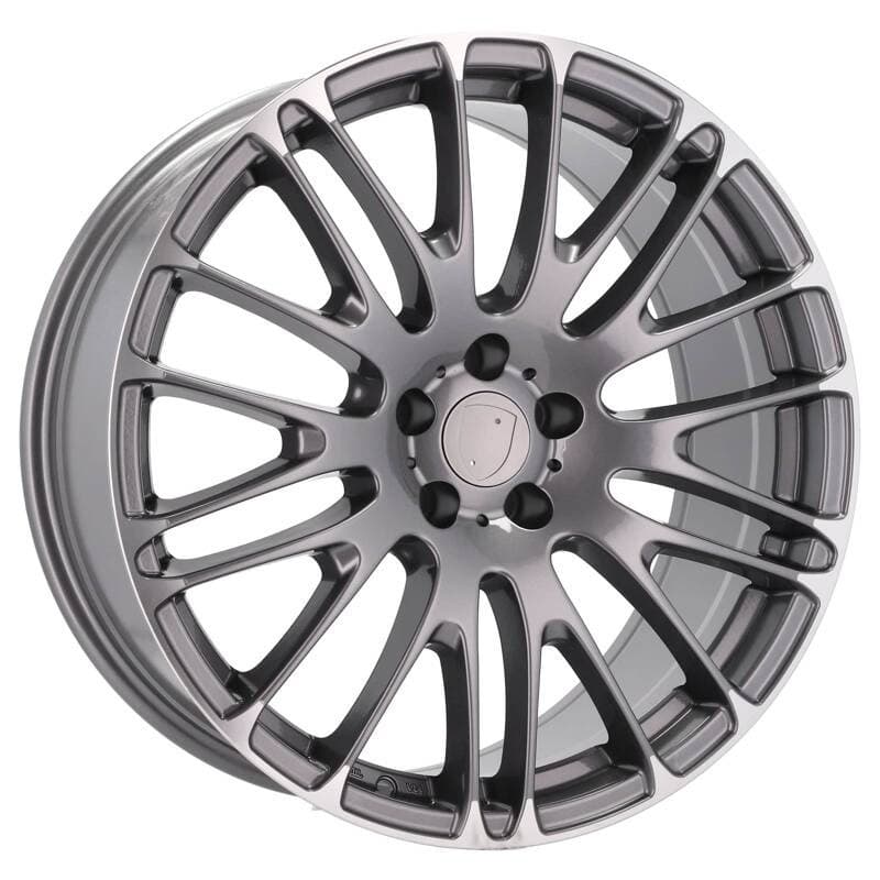4 jantes 8.5 20 5x112 gris brillant
