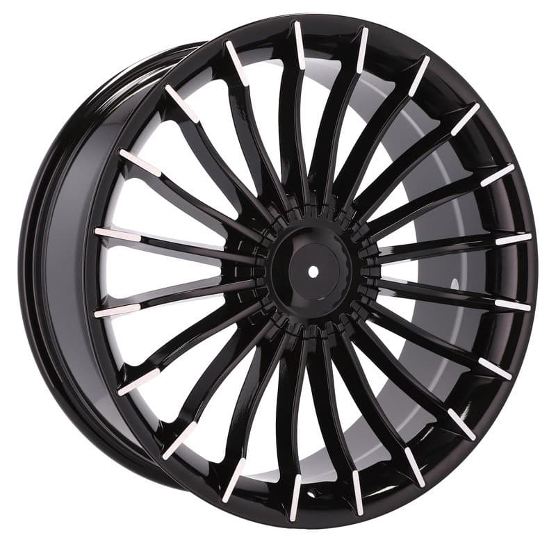 4 jantes 8.5 20 5x120 noir brillant