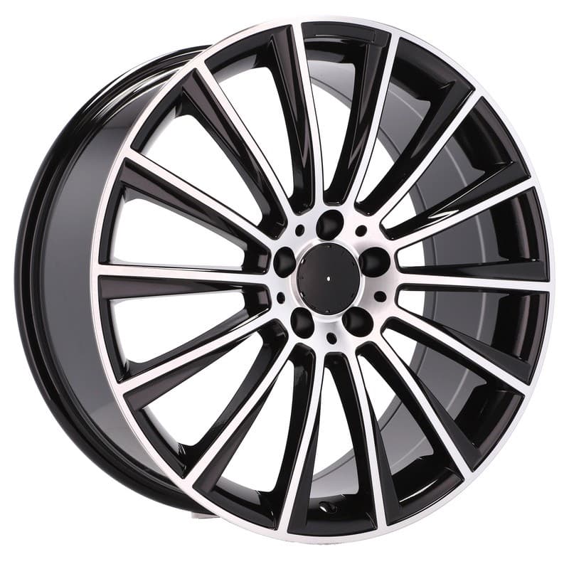 4 jantes 7.5 18 5x112 noir brillant