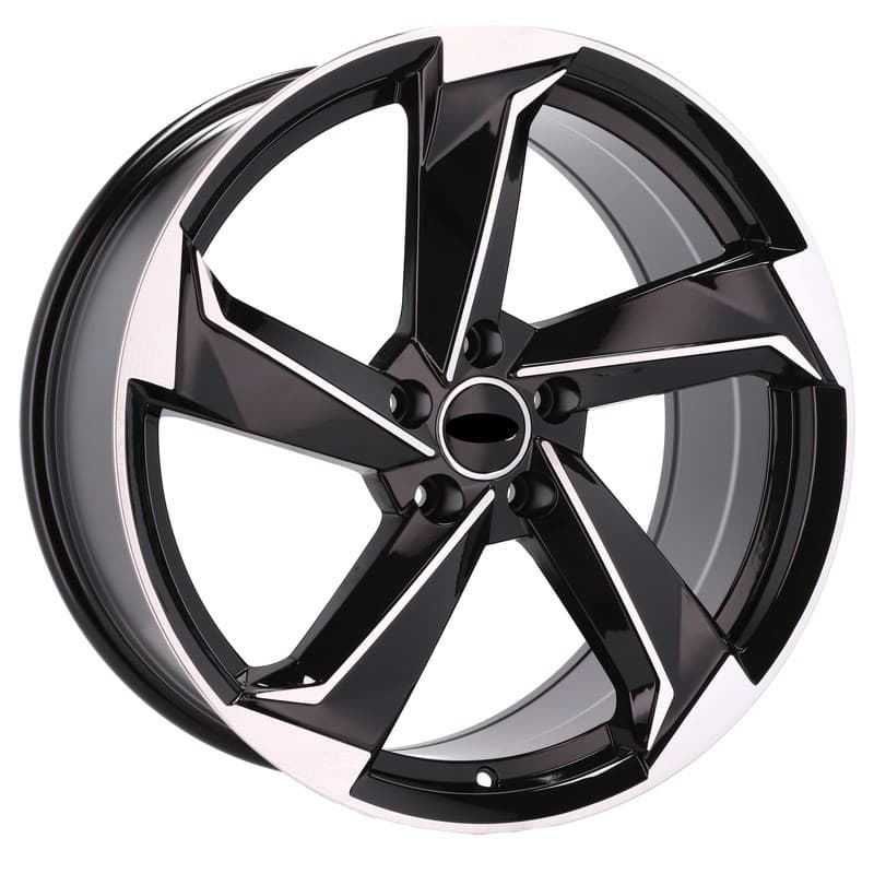4 jantes 7.5 17 5x112 design audi noir brillant