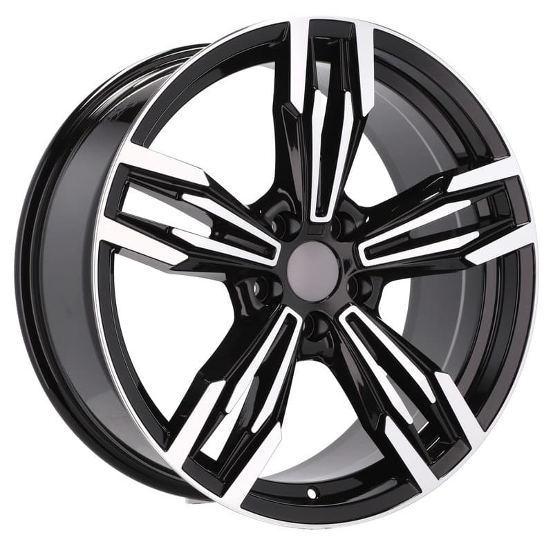 4 jantes 8.5 19 5x120 noir brillant