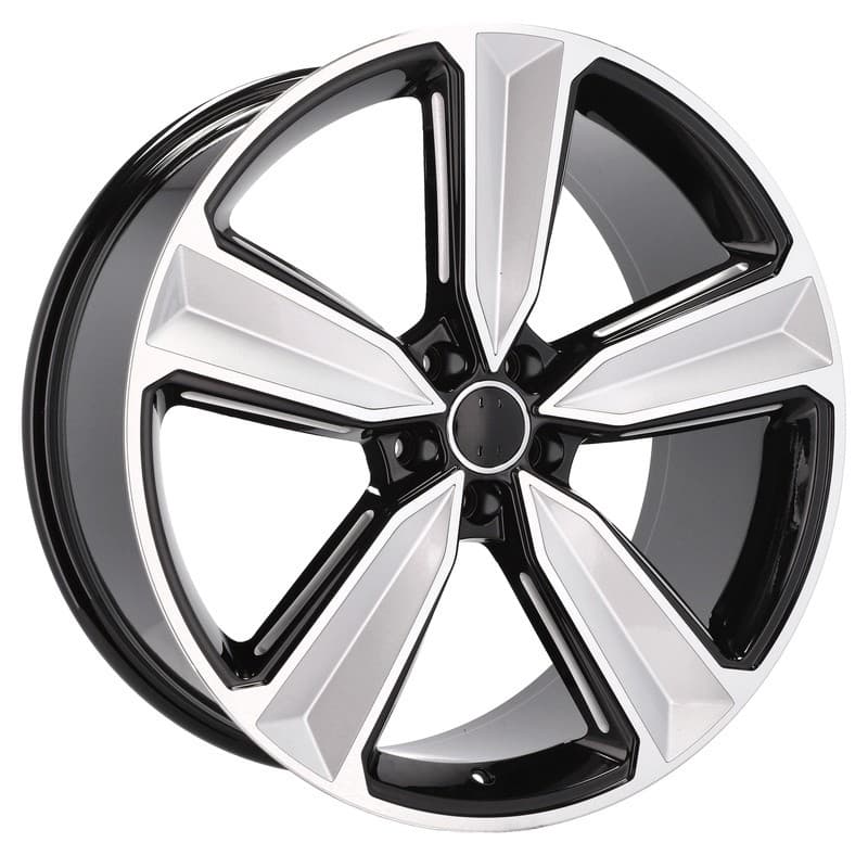 4 jantes 9.0 21 5x112 design audi noir brillant
