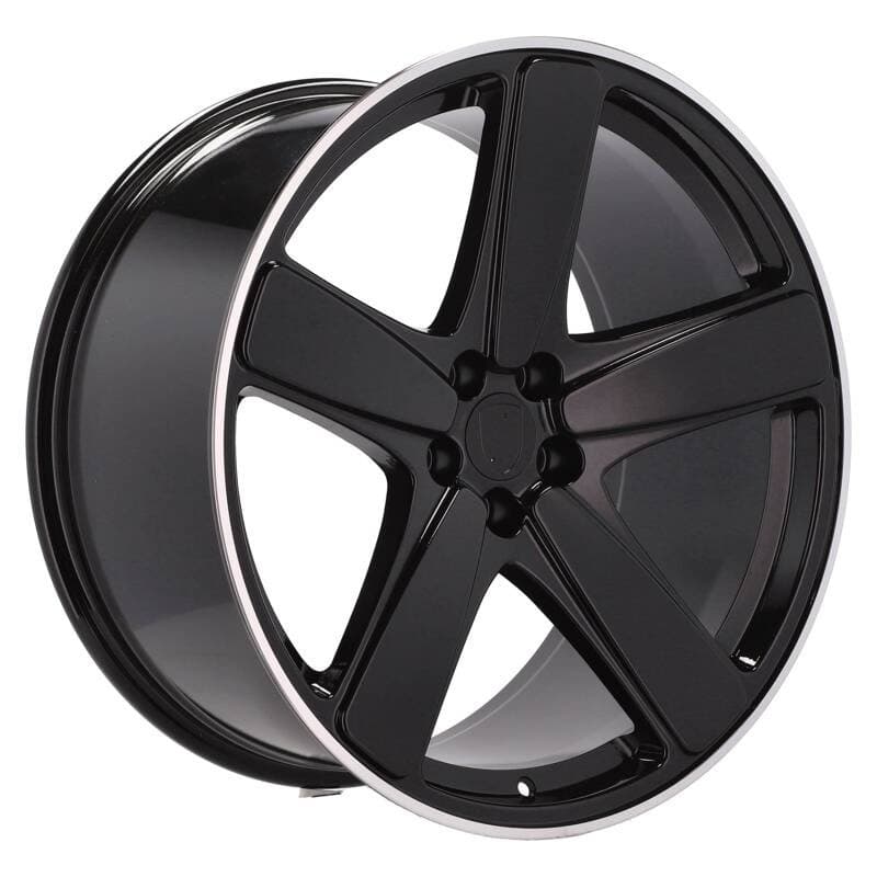 4 jantes 9.0 21 5x112 noir brillant
