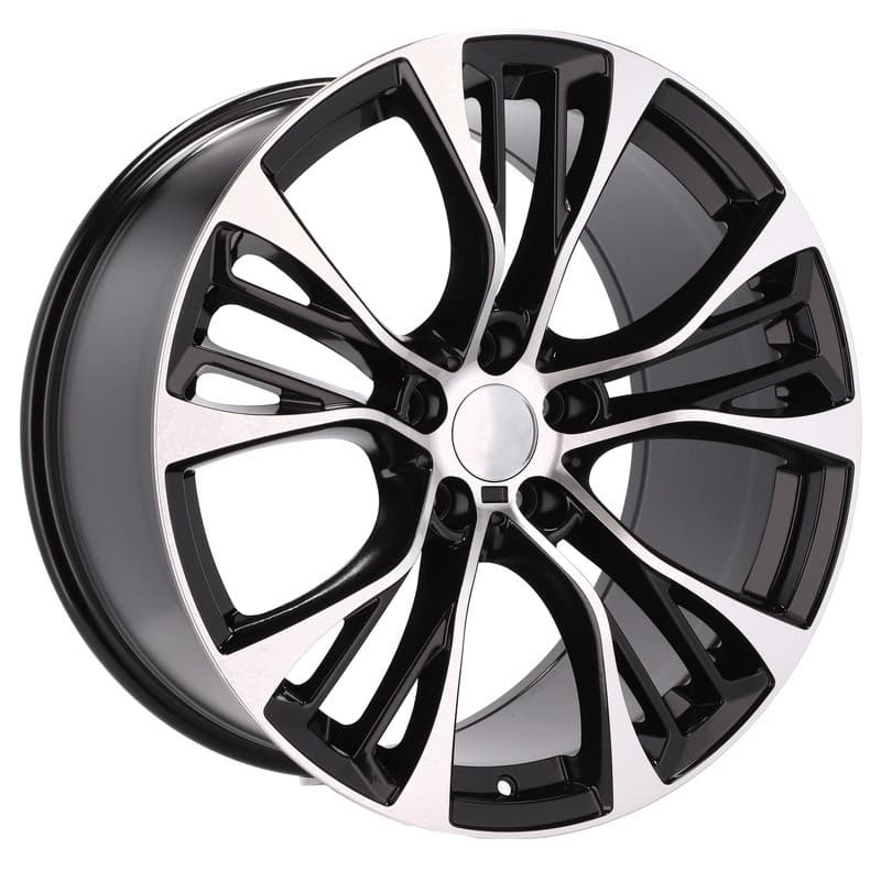 4 jantes 10.0 20 5x120 noir brillant