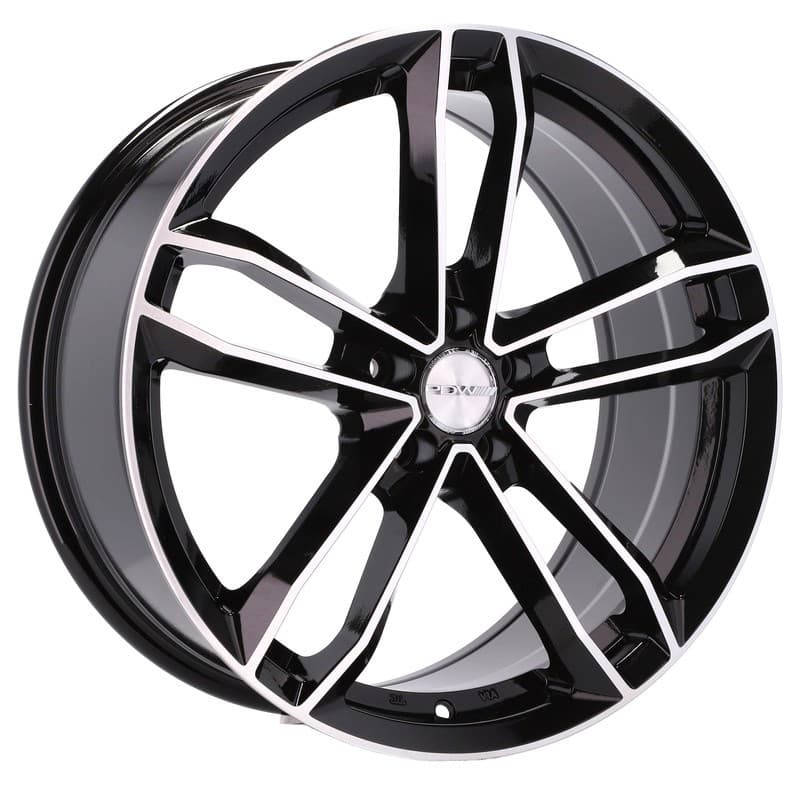 4 jantes 8.0 18 5x100 noir brillant
