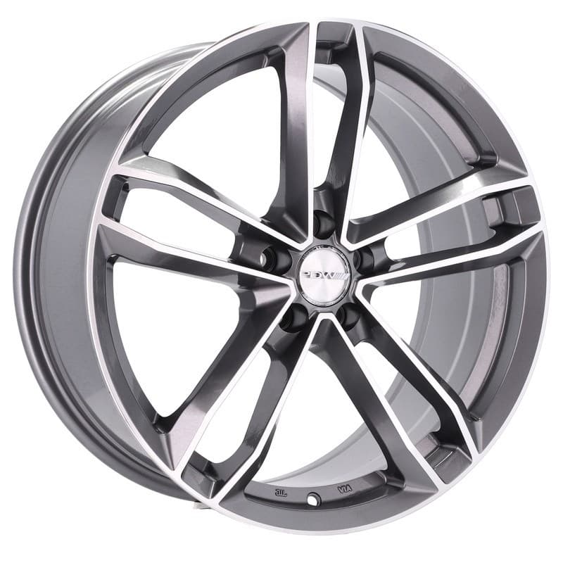 4 jantes 8.0 18 5x100 gris brillant