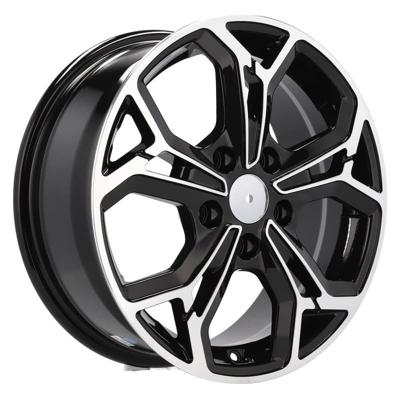 4 jantes 6.5 16 5x114.3 design kia noir brillant