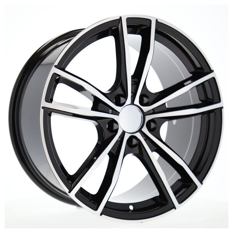 4 jantes 8.0 18 5x112 noir brillant