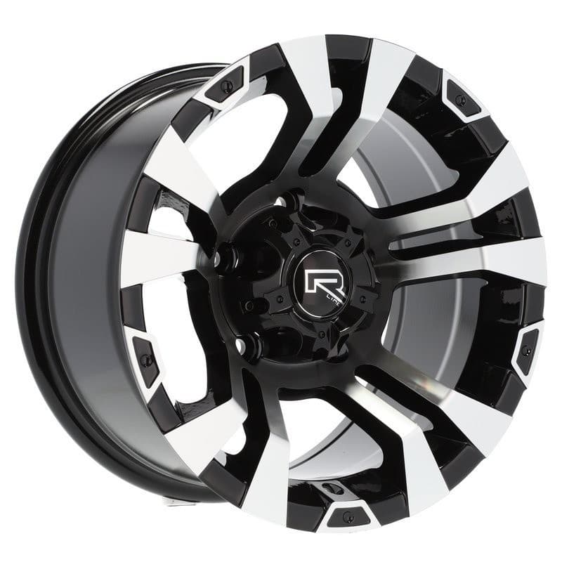 4 jantes 8.0 15 5x139.7 noir brillant