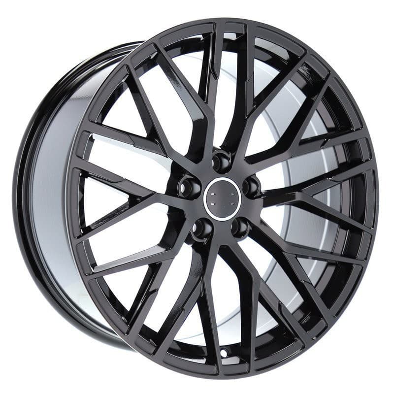 4 jantes 9.0 20 5x112 design audi noir brillant