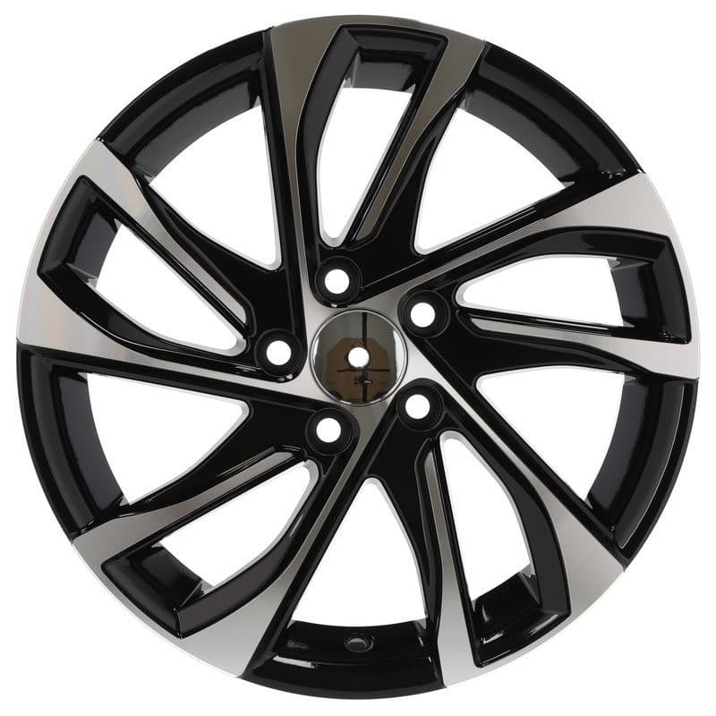 4 jantes 6.5 15 5x98 design fiat noir brillant