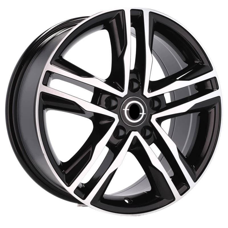 4 jantes 7.5 17 5x118 design opel noir brillant