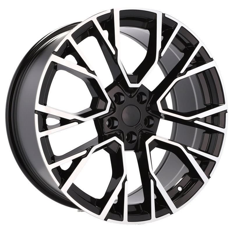4 jantes 9.5 21 5x112 noir brillant