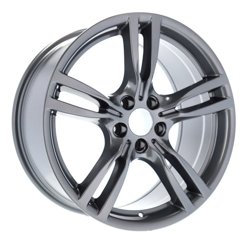 4 jantes 8.0 19 5x112 gris brillant