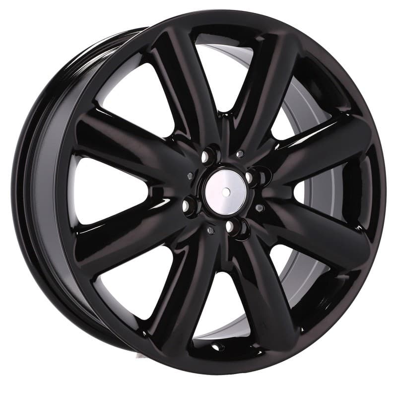 4 jantes 7.0 17 4x100 design mini noir brillant
