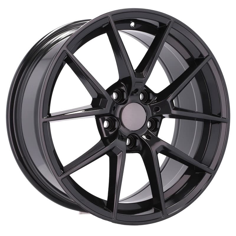 4 jantes 8.0 18 5x120 design bmw noir brillant