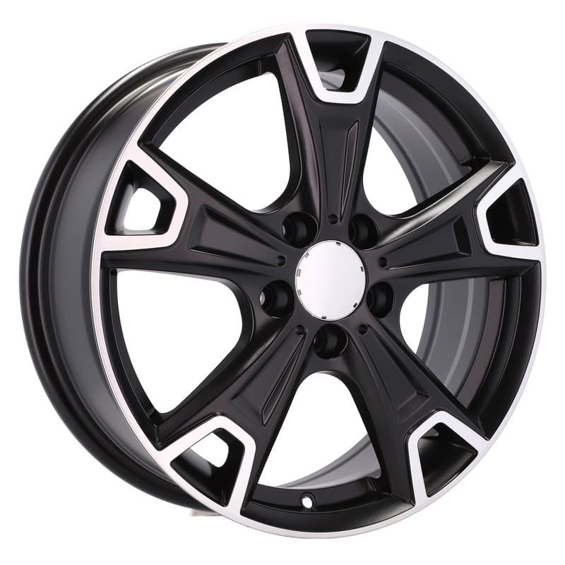 4 jantes 6.5 17 5x112 noir mat