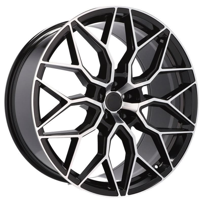 4 jantes 10.5 23 5x112 noir brillant