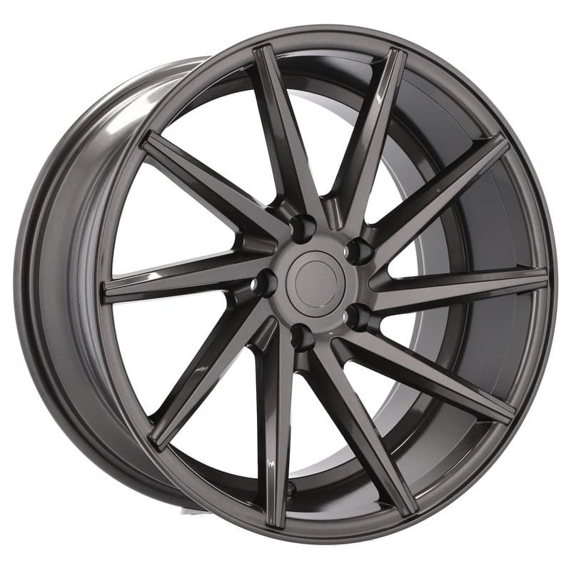 4 jantes 8.5 20 5x112 gris brillant