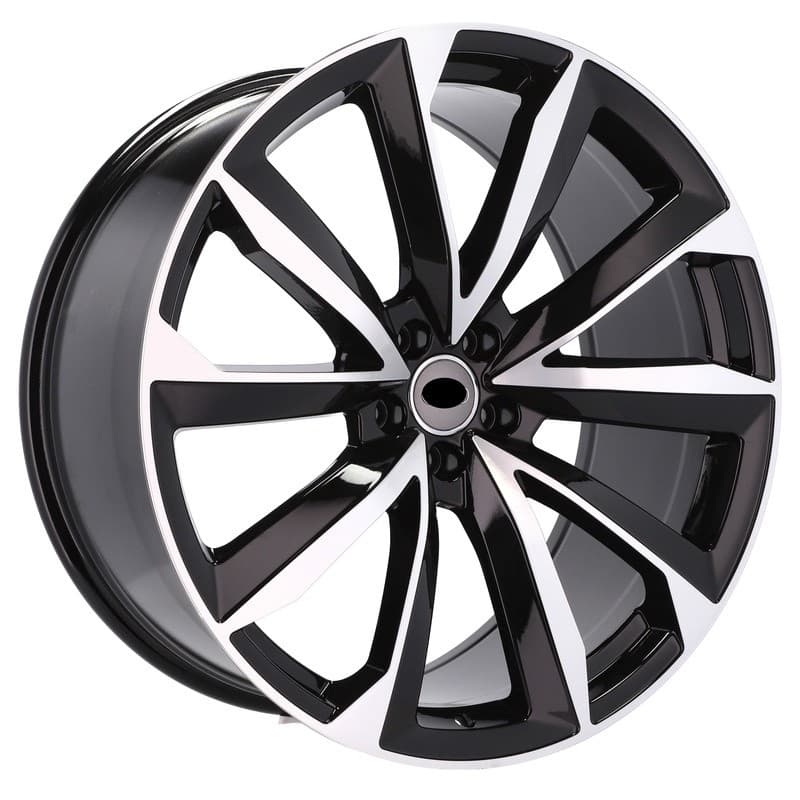 4 jantes 10.0 22 5x112 design audi noir brillant