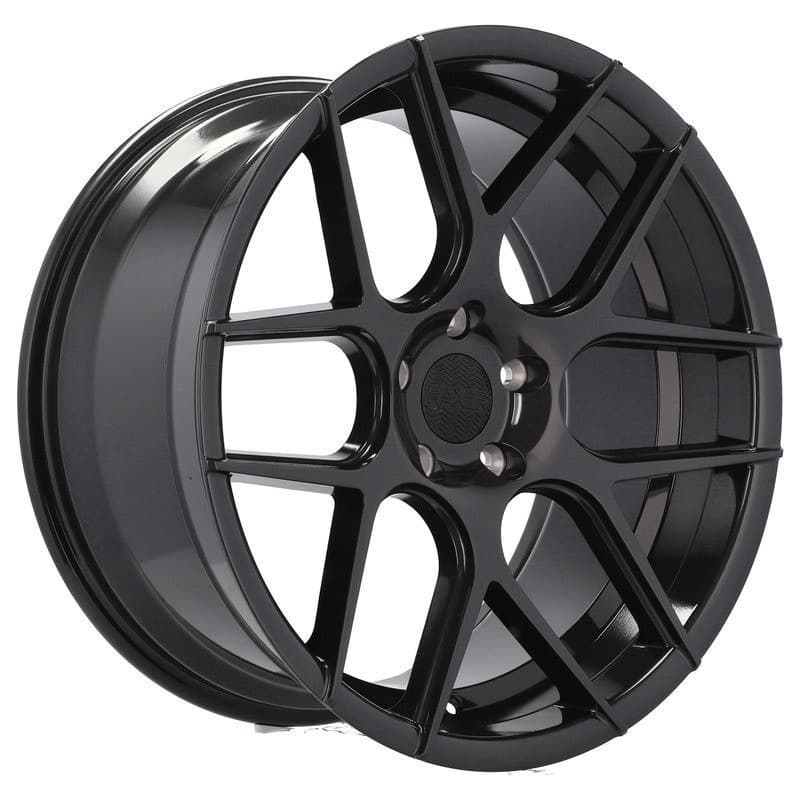 4 jantes 9.0 20 5x120 noir brillant