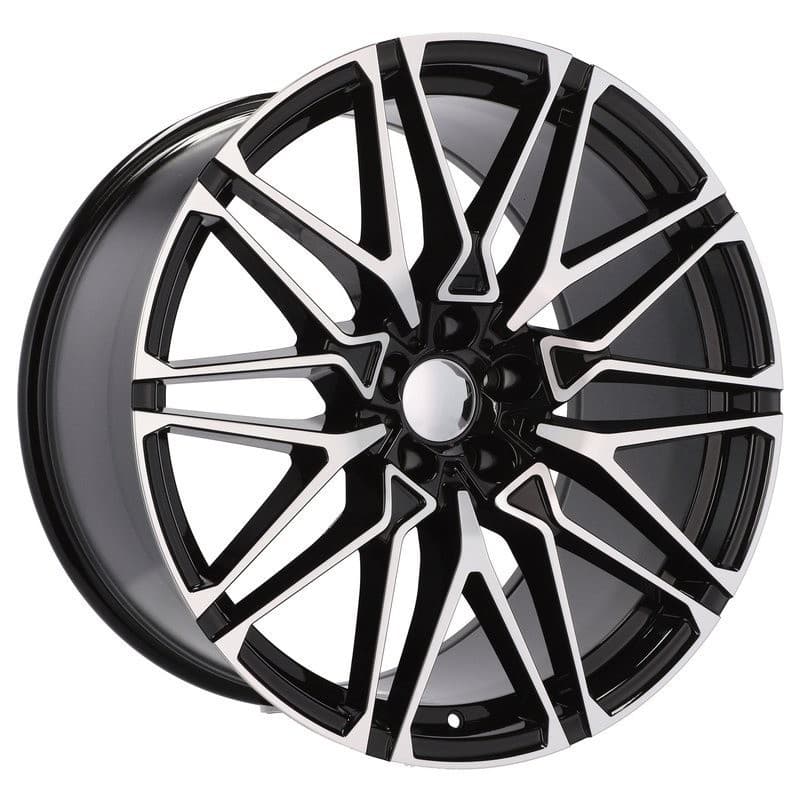 4 jantes 10.0 22 5x120 design bmw noir brillant