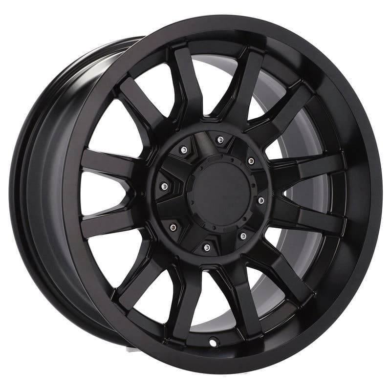 4 jantes 9.0 18 6x114.3 noir mat