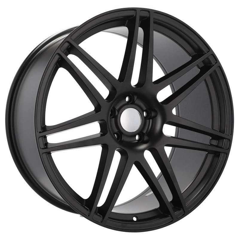 4 jantes 10.5 22 5x120 noir brillant