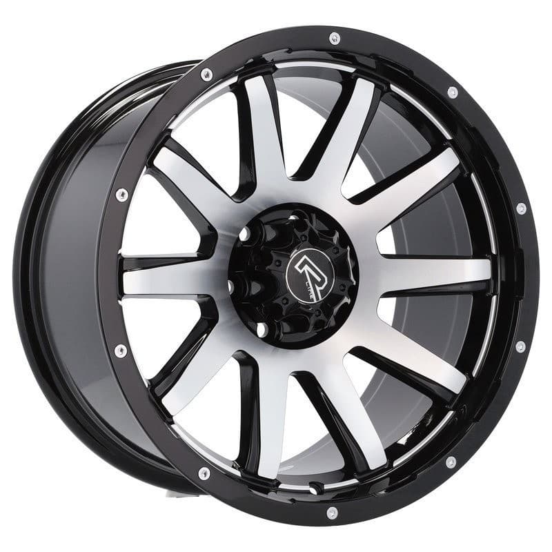 4 jantes 9.0 17 6x139.7 noir brillant