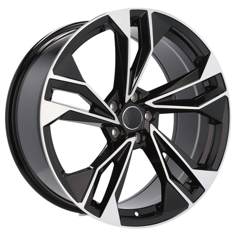 4 jantes 9.0 20 5x112 design audi noir brillant