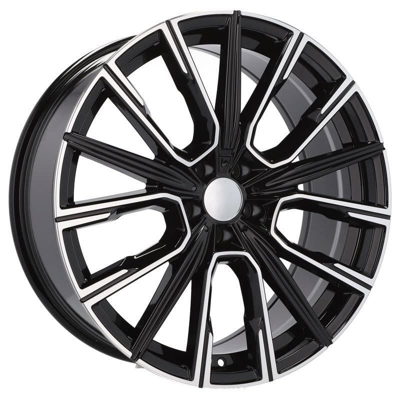 4 jantes 8.5 21 5x112 noir brillant