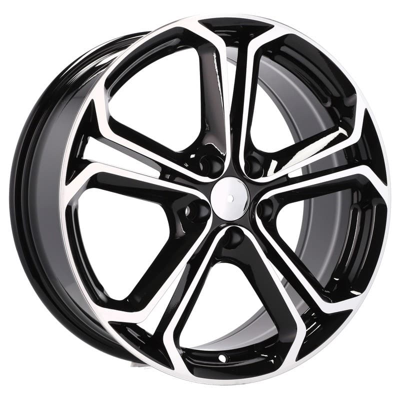 4 jantes 7.5 18 5x105 design opel noir brillant