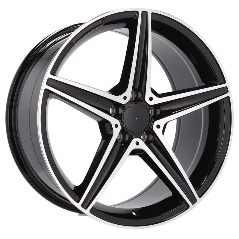 4 jantes 8.0 19 5x112 noir brillant