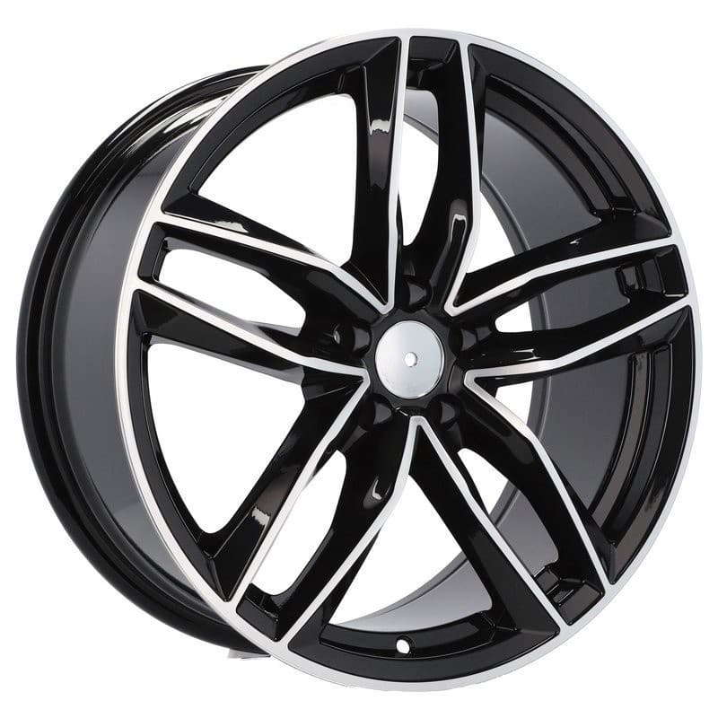 4 jantes 7.0 16 5x100 design audi noir brillant