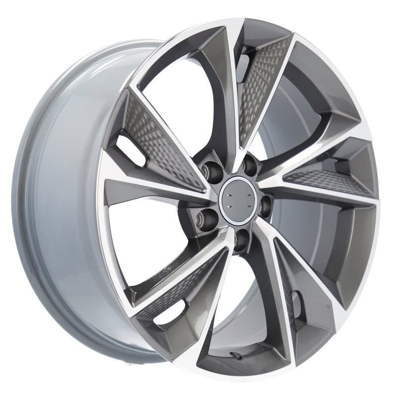 4 jantes 8.5 19 5x112 design audi gris brillant