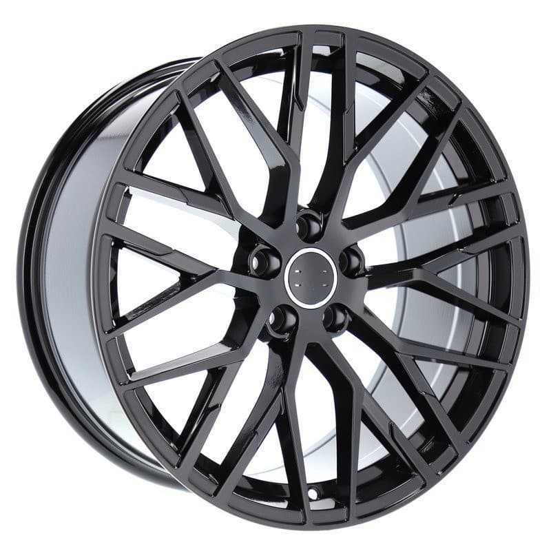 4 jantes 8.5 19 5x112 design audi noir brillant