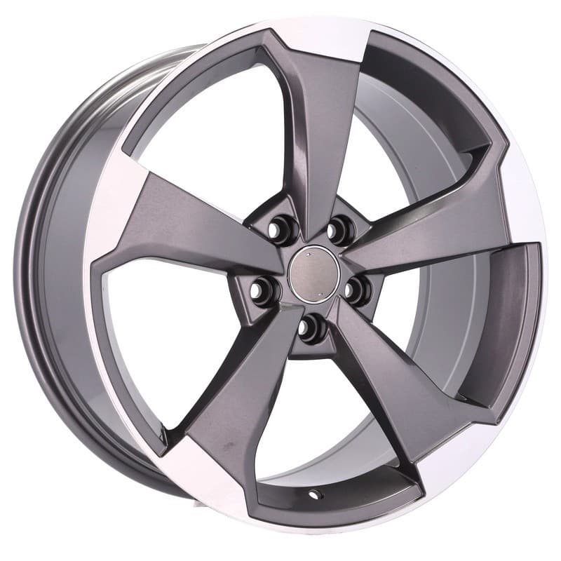 4 jantes 8.5 19 5x112 design audi gris brillant